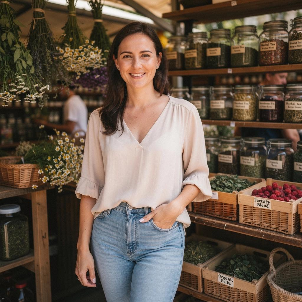 Pakiranje čaja s etiketom koja naglašava blagodati za reproduktivno zdravlje.